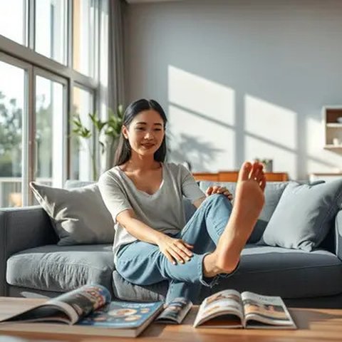cara menghilangkan kesemutan di kaki Ilustrasi dibuat AI