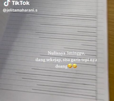 Viral Mahasiswa Tulis Tangan Tugas Kuliah Selama 3 Minggu dan Hilang dalam Sekejap, Ini Penyebabnya