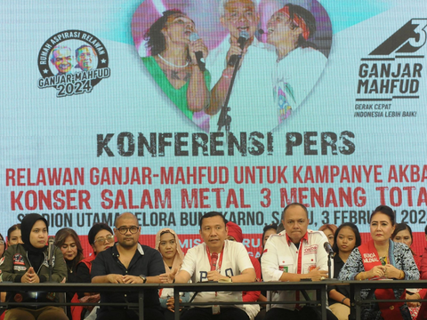 FOTO: Persiapan Relawan Ganjar-Mahfud Gelar Konser Salam Metal, Ratusan Ribu Pendukung Bakal Padati SUGBK