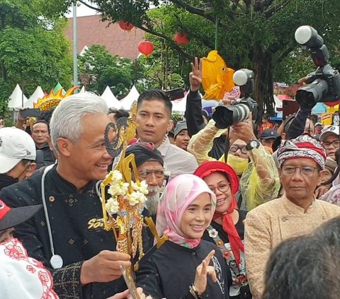 Makna Wayang Wisanggeni dan Semar Diterima Ganjar dan Mahfud saat Kampanye Akbar di Solo