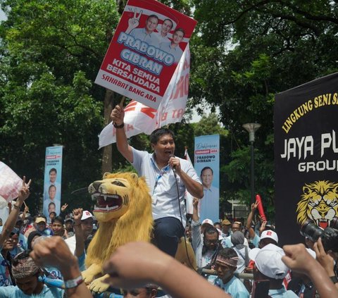 Eks Politikus PDIP Ini Gabung Gerindra, Bawa Ribuan Massa saat Kampanye Akbar Prabowo-Gibran