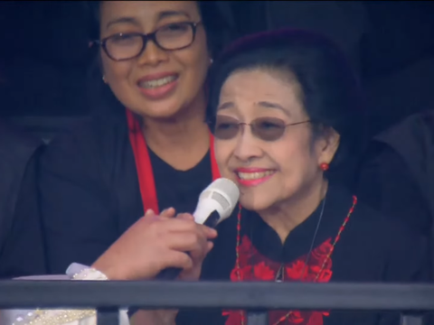 Megawati Moment Singing 'Empty Love' Together with Nassar at the People's Party in Semarang: Don't Want to Be Deceived