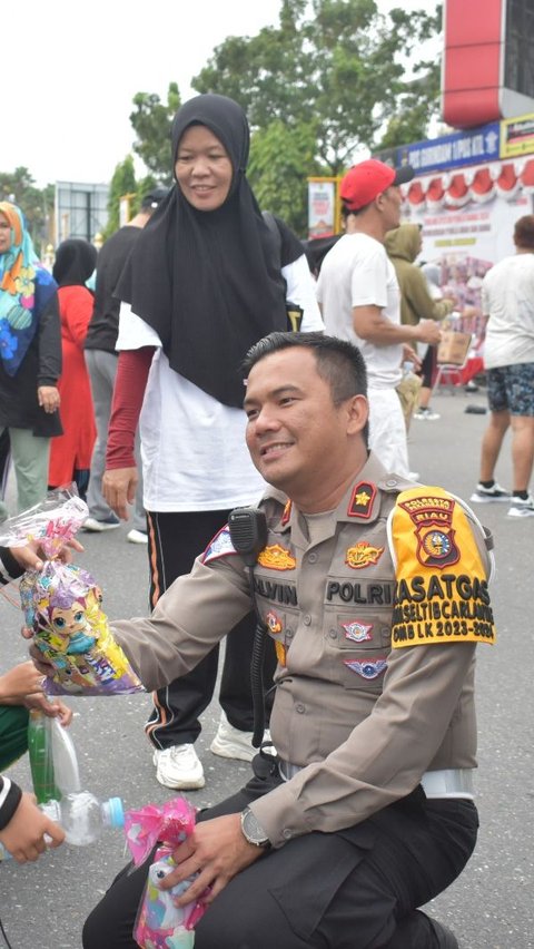 Car Free Day, Polresta Pekanbaru Ajak Masyarakat Ciptakan Pemilu Damai