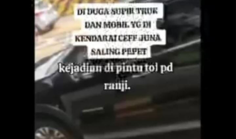 Peristiwa tersebut terjadi di pintu tol Pondok Ranji. Tampak sopir truk dan mobil yang dikendarai Chef Juna sama-sama berhenti di tengah jalan. Mereka pun tampak cekcok. Orang yang berada di samping Chef Juna tampak merekam sopir truk dengan ponselnya.