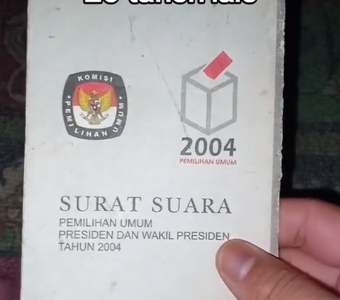 Ini Penampakan Surat Suara 20 Tahun Lalu, Ada 5 Paslon Capres dan Cawapres