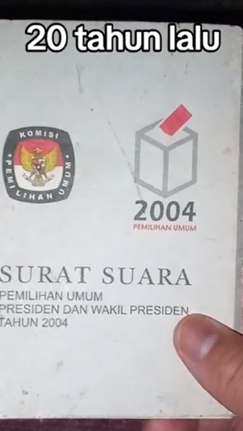 <b>Ini Penampakan Surat Suara 20 Tahun Lalu, Ada 5 Paslon Capres dan Cawapres </b>