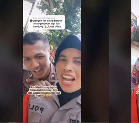 Momen Unik Orangtua & Anak Sama-sama Polisi Dinas di Tempat yang Sama, di Kantor Komandan di Rumah Keluarga