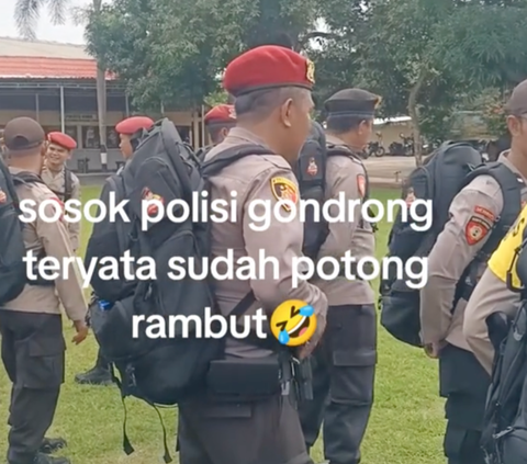 Viral Penampakan Polisi Gondrong saat Apel Pagi, Begini Potretnya Sekarang