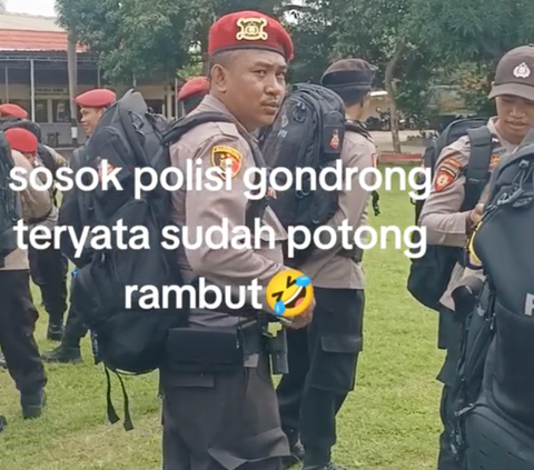 Viral Penampakan Polisi Gondrong saat Apel Pagi, Begini Potretnya Sekarang