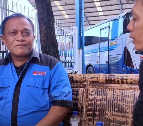 Dulu Tukang Becak, Sosok Pria Ini yang Antar Jemput Sekolah Bos PO Sumber Alam, Kini Jadi Sopir Bus Paling Sepuh