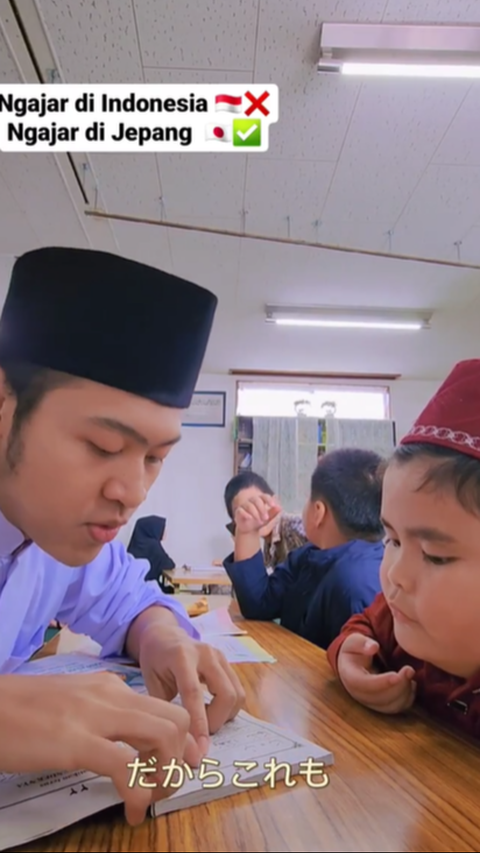 Story of Indonesian Citizen Becoming a Quran Teacher in Japan, Children to Elderly Queue to Become Students