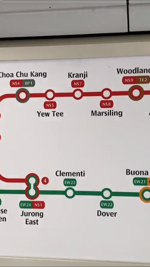 Viral Traveler Lewat Stasiun Kranji Saat Naik MRT di Singapura, Netizen: Dikit Lagi Transit di Bekasi