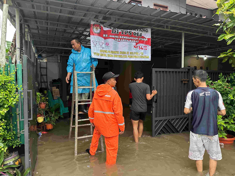 Jakarta Diguyur Hujan Deras Sejak Malam, Ini Titik-Titik Banjir di Hari Pencoblosan Pemilu