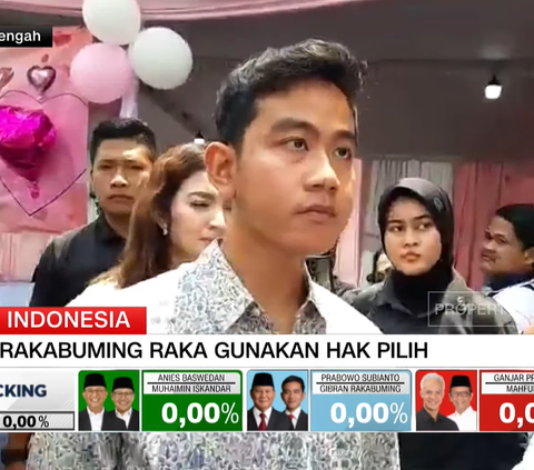 Voting at Valentine-themed Polling Stations, Gibran Rakabuming Has Not Decided Whether to Go to Jakarta or Not