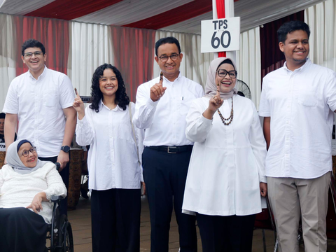 Pasangan AMIN Menang Telak di TPS 60 Lebak Bulus, Lokasi Anies Baswedan Nyoblos