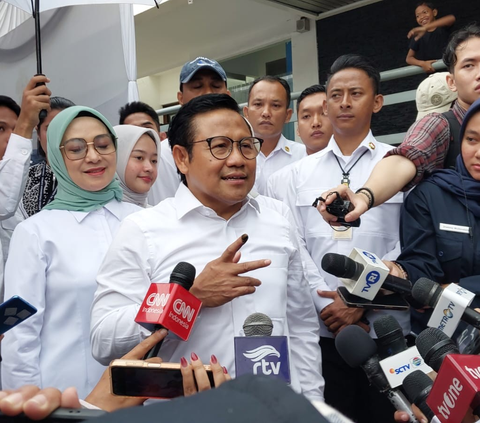 AMIN Menang Telak di TPS Tempat Cak Imin Nyoblos