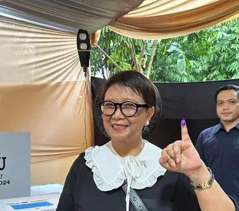 Very Diligent, This is the Moment of Foreign Minister Retno Voting in Depok while Officers are Still Preparing