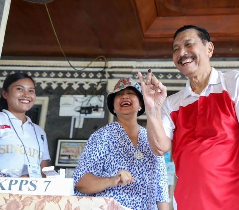 Prabowo-Gibran Unggul di TPS Tempat Luhut Nyoblos di Bali