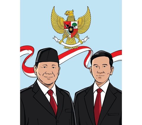 Superior Results of the Quick Count Presidential Election, Prabowo-Gibran Upload a Picture of Wearing Suits