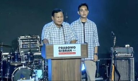 Pertama, Prabowo menyampaikan ucapan terima kasihnya kepada putra semata wayangnya, Didit Hediprasetyo.