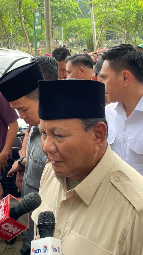 Respons Prabowo Ditanya Soal Pertemuan dengan Jokowi di Tengah Quick Count Pilpres 2024