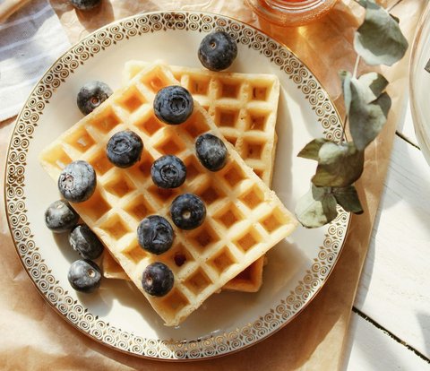 Soft-textured Homemade Waffle Recipe for Coffee Time