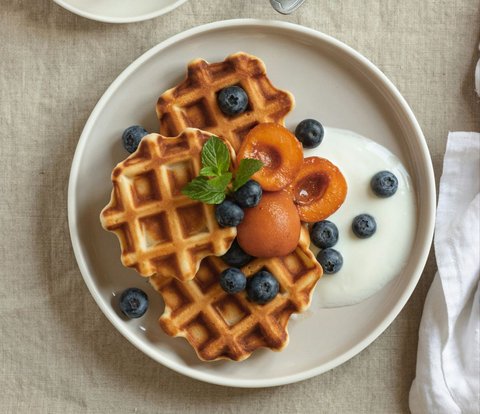 Soft-textured Homemade Waffle Recipe for Coffee Time