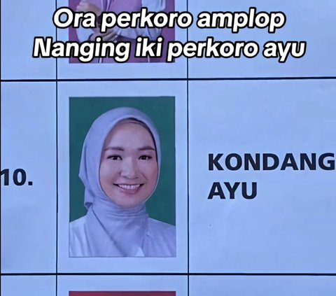 Controversy over Unknown Candidate Voted for Because of Her Beautiful and Glowing Face, Becomes Even Funnier After Netizens Pair Her with Komeng's Photo