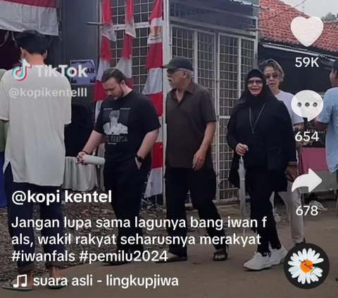 Potret Cikal Putri Iwan Fals saat Nyoblos ke TPS Jadi Sorotan, Sosoknya Disebut Kece Parah Bak Bule