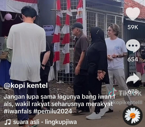 Potret Cikal Putri Iwan Fals saat Nyoblos ke TPS Jadi Sorotan, Sosoknya Disebut Kece Parah Bak Bule