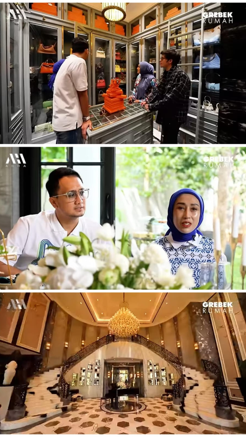 10 Potret Rumah Super Mewah Dokter Reza Gladys Kakak Ipar Siti Badriah, Area Lobby Bak Hotel Bintang Lima
