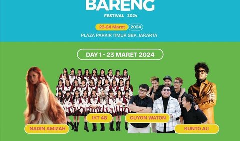 Line Up Hari Pertama - 23 Maret 2024: