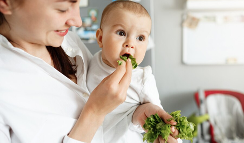 Ilustrasi Anak Makan Finger Food