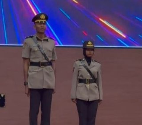 Tinggi Badannya Tak Tanggung-tanggung, Sosok Polisi Jangkung Baru Lulus Perwira ini Ternyata Bukan Orang Sembarangan