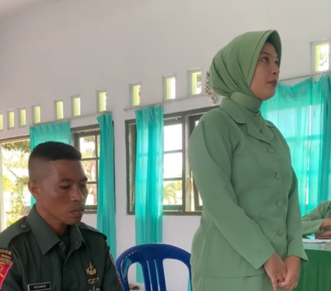 Viral Wanita Bagikan Momen Pengajuan Nikah dengan Anggota TNI, Harus Hafal Mars Persit