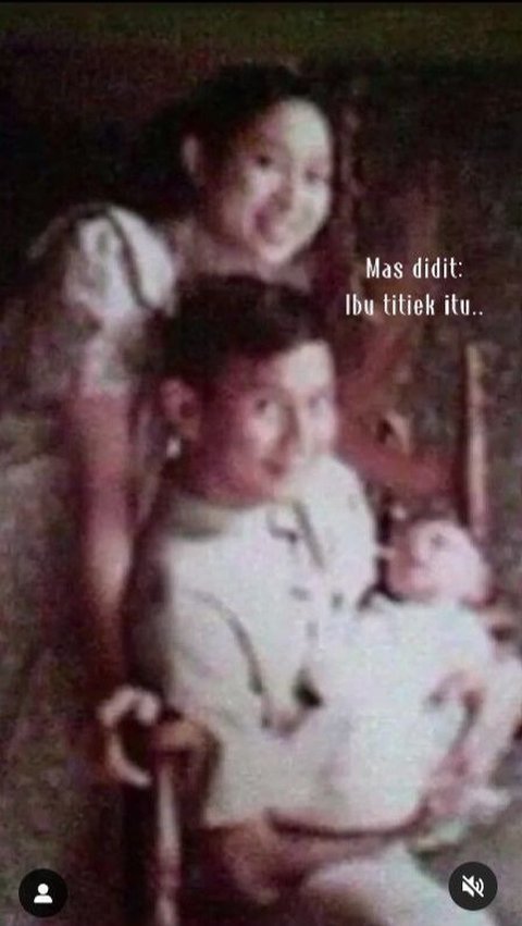 Vintage Portrait of Prabowo, Titiek Soeharto, and Their Son Didit That is Going Viral