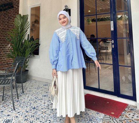 Inspiration for Combining Blue Colors for Hijabers, Let's Copy