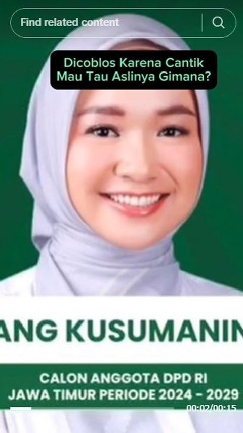 Viral Original Face of DPD East Java Candidate is Different from the Photo on the Ballot Paper, Netizens: Filter Victim!