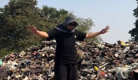 Terungkap, lokasi tersebut diketahui merupakan tempat pembuangan sepatu terbesar.