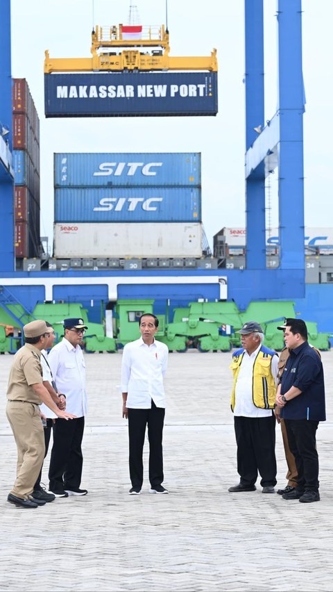 Jokowi Resmikan Makassar New Port dengan Nilai Investasi Rp5,4 Triliun