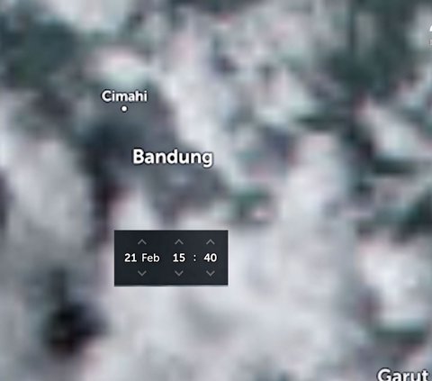 This is the Appearance of the Rancaekek Bandung Tornado Seen from Space