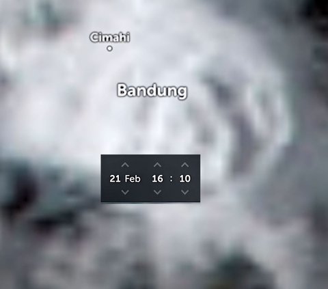 This is the Appearance of the Rancaekek Bandung Tornado Seen from Space