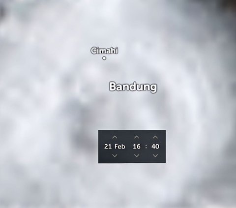 This is the Appearance of the Rancaekek Bandung Tornado Seen from Space