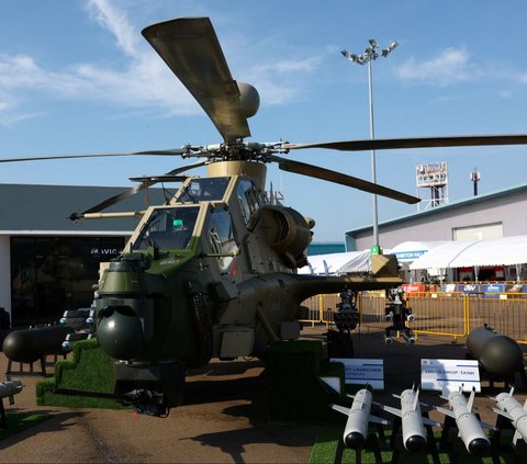 FOTO: Tampang Helikopter Serang Z-10 Buatan China di Singapore Airshow, Sangar tapi Sepi Peminat