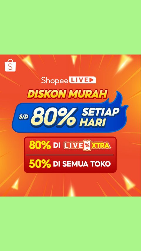 Very Exciting! Cheap Discounts Up to 80%, Present 2 Times Every Day on Shopee Live