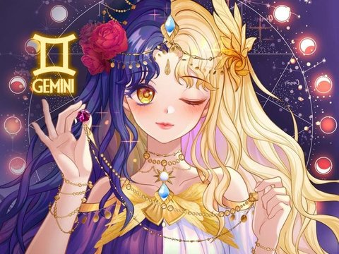 Zodiac Girls Gemini Art Print by Lizabela_Anime_Art | Society6