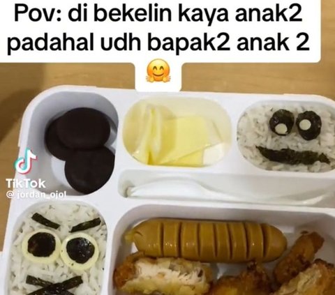 Viral Driver Ojol Unggah Bekal Lucu yang Dibawakan Istrinya, Penuh Hiasan bak Bekal Anak PAUD