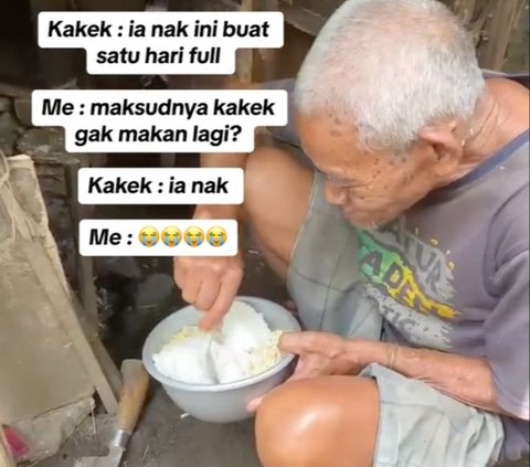 Makan Satu Kali Sehari, Kakek Ini Sengaja Santap Mi Instan Lebih dari 1 Porsi Demi Berhemat