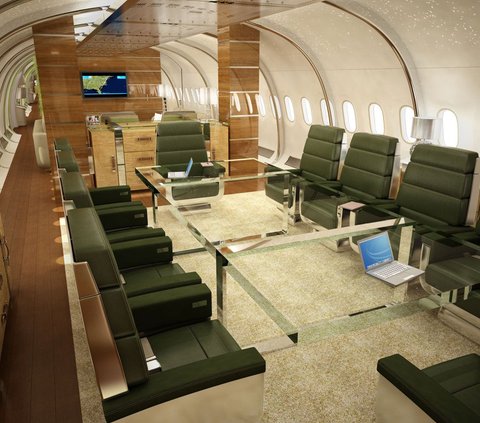 Ternyata, Ada Kamar Tidur Mewah hingga Ruang Tamu dalam Pesawat Boeing yang Dibeli Haji Isam Senilai Rp1,2 Triliun