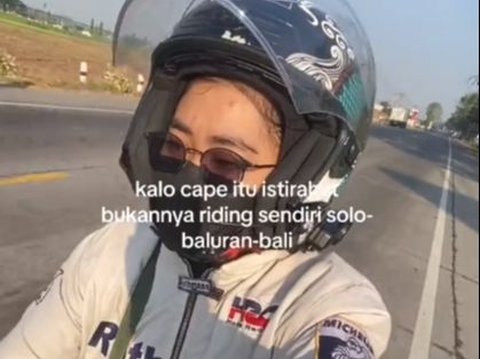 Viral Wanita Lakukan Solo Riding Solo-Baluran-Bali, Aksinya Curi Perhatian